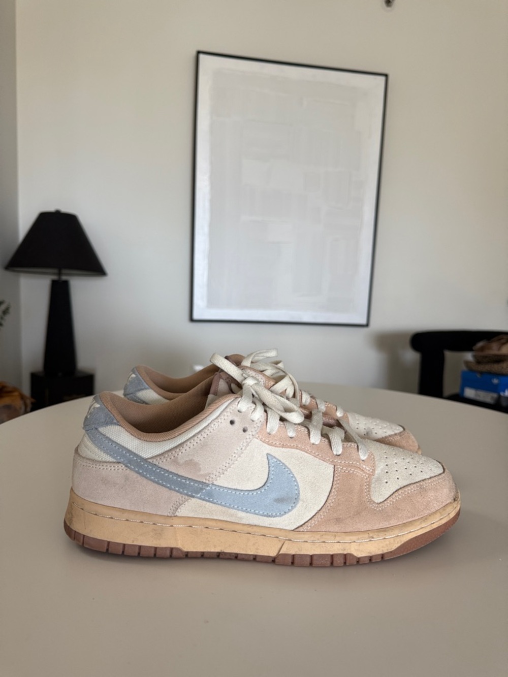 Nike Dunk Low Sanddrift Light Armory Blue Sneaker - Picture 6 of 11
